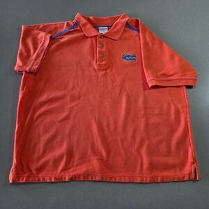 Boca Classics Florida Gators Mens XL Orange Cotton Pique Polo Shirt NCAA Fanwear